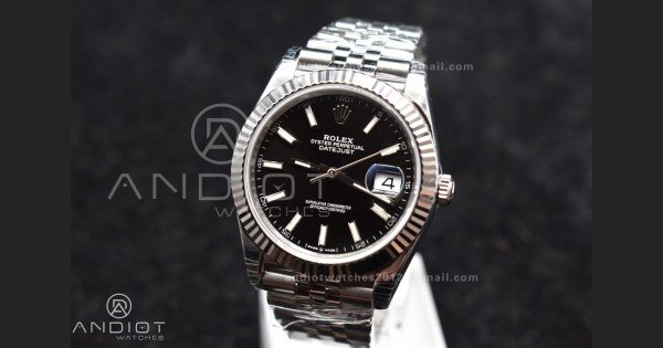 DateJust 41 SS 126334 VSF 1:1 Best Edition 904L Steel Black Stick Dial on Jubilee Bracelet VS3235