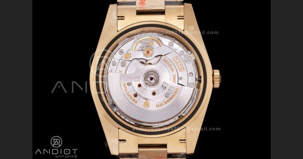 Day Date 228238 40mm Gain Weight QF 1:1 Best Edition Green Dial Roman Marker On YG President Bracelet DD3255