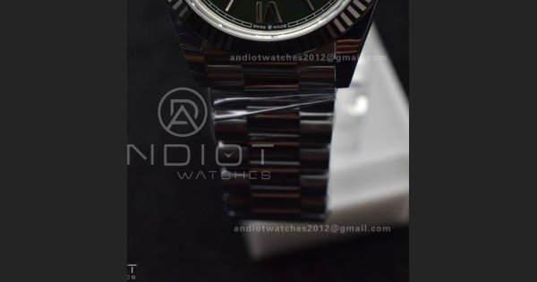 Day Date 40 SS 228239 THBF 1:1 Best Edition Green Roman Dial on President Bracelet VR3255 V3 (Gain Weight)