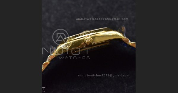 Day Date 40 YG 228238 THBF 1:1 Best Edition Green Roman Dial on President Bracelet VR3255 V3 (Gain Weight)