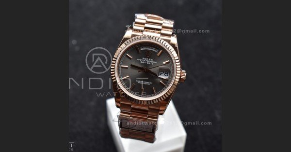 DayDate 36 SS QF Best Edition 904L Steel Grey Dial on President Bracelet vr3255 V5 (Gain Weight)