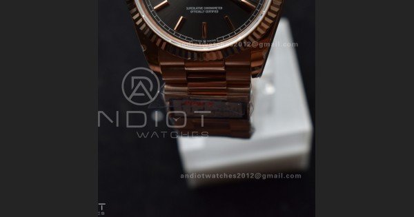 DayDate 36 SS QF Best Edition 904L Steel Grey Dial on President Bracelet vr3255 V5 (Gain Weight)