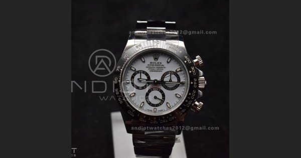 Daytona 116500 SB/VSF 1:1 Best Edition 904L Steel White Dial on SS Bracelet DD4130
