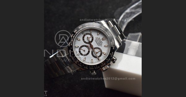 Daytona 116500 SB/VSF 1:1 Best Edition 904L Steel White Dial on SS Bracelet DD4130