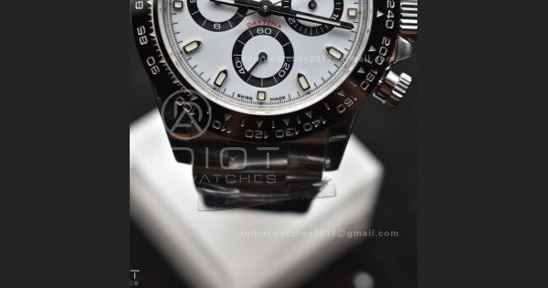 Daytona 116500 SB/VSF 1:1 Best Edition 904L Steel White Dial on SS Bracelet DD4130