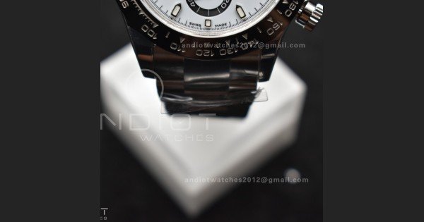 Daytona 116500 SB/VSF 1:1 Best Edition 904L Steel White Dial on SS Bracelet DD4130