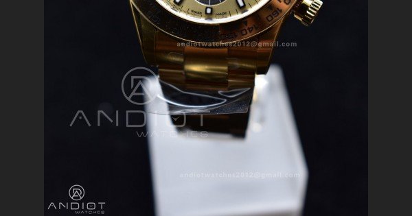 Daytona 116505 Clean 1:1 Best Edition YG Dial Black Markers on YG Bracelet SA4130 V2