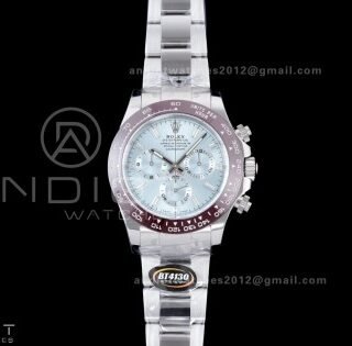 Daytona 116506 Brown Ceramic BTF 1:1 Best Edition Ice Blue Dial Crystal Marker on SS Bracelet DD4130 V2