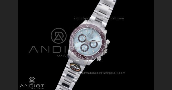 Daytona 116506 Brown Ceramic BTF 1:1 Best Edition Ice Blue Dial on SS Bracelet DD4130 V2