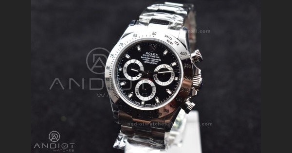 Daytona 116509 WF 1:1 Best Edition Black Diamonds Dial on SS Bracelet A7750
