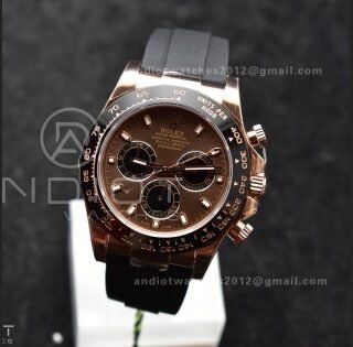 Daytona 116515 LN ZF 1:1 Best Edition Chocolate/Black Dial on Oyster-flex Strap SH4130 (Gain Weight)