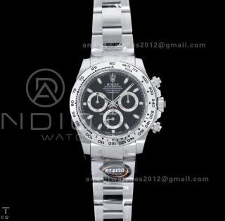 Daytona 116520 904 SS BTF 1:1 Best Edition Black Dial On 904L SS Bracelet DD4130