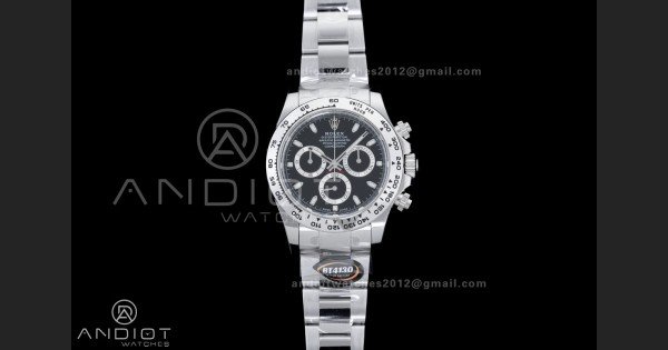 Daytona 116520 904 SS BTF 1:1 Best Edition Black Dial On 904L SS Bracelet DD4130