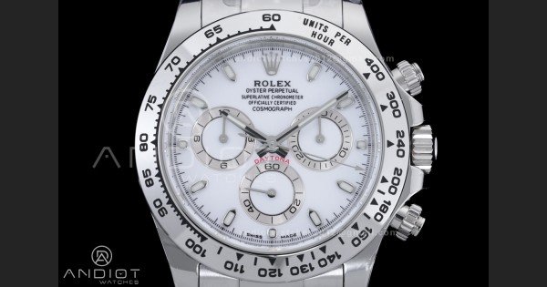 Daytona 116520 904 SS BTF 1:1 Best Edition White Dial On 904L SS Bracelet DD4130