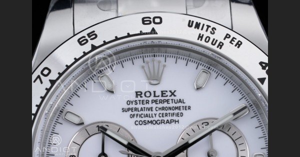 Daytona 116520 904 SS BTF 1:1 Best Edition White Dial On 904L SS Bracelet DD4130