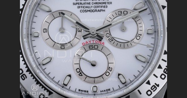 Daytona 116520 904 SS BTF 1:1 Best Edition White Dial On 904L SS Bracelet DD4130
