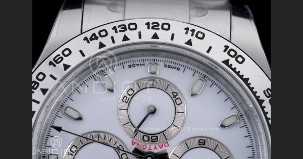 Daytona 116520 904 SS BTF 1:1 Best Edition White Dial On 904L SS Bracelet DD4130
