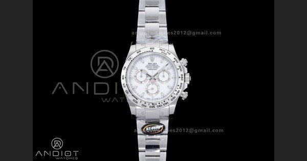 Daytona 116520 904 SS BTF 1:1 Best Edition White Dial On 904L SS Bracelet DD4130