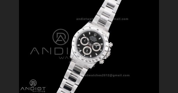 Daytona 116520 VSF 1:1 Best Edition 904L SS Case and Bracelet Black Dial DD4130