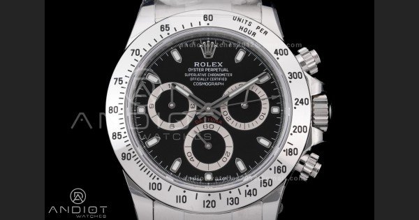 Daytona 116520 VSF 1:1 Best Edition 904L SS Case and Bracelet Black Dial DD4130