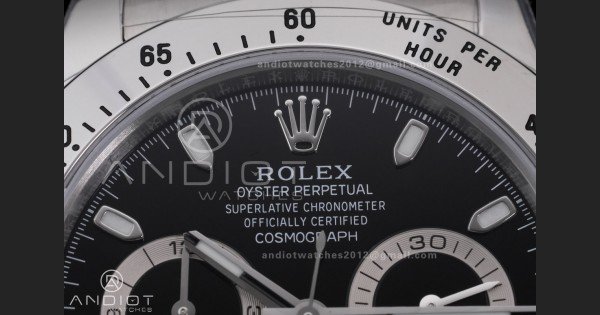 Daytona 116520 VSF 1:1 Best Edition 904L SS Case and Bracelet Black Dial DD4130