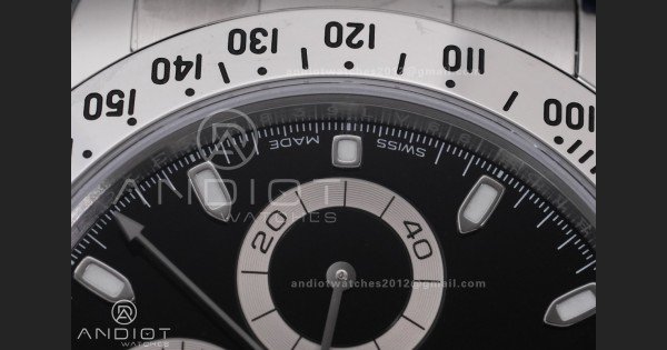 Daytona 116520 VSF 1:1 Best Edition 904L SS Case and Bracelet Black Dial DD4130