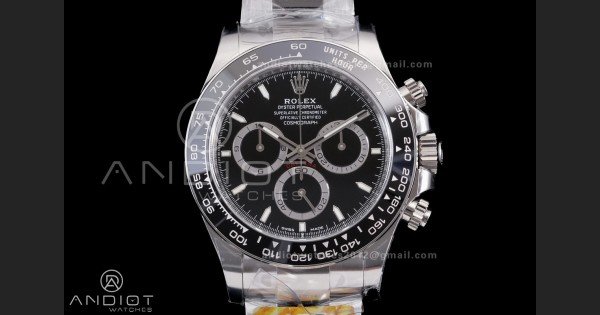 Daytona 126500 ARF 1:1 Best Edition Black Dial on SS Bracelet Strap DD4131