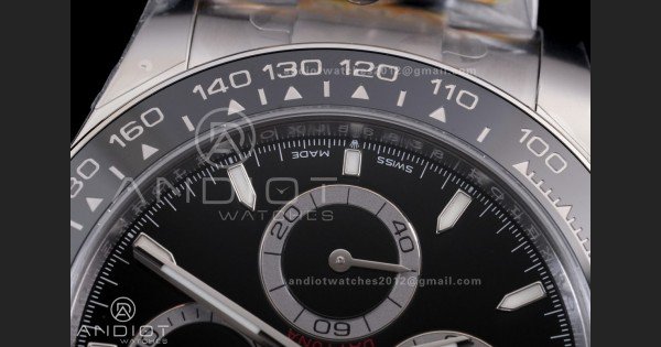 Daytona 126500 ARF 1:1 Best Edition Black Dial on SS Bracelet Strap DD4131