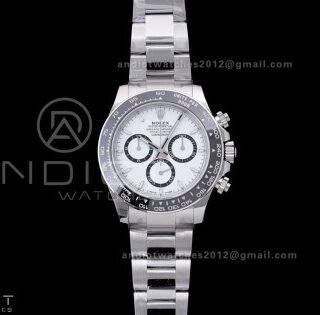 Daytona 126500 VSF 1:1 Best Edition 904L Steel White Dial on SS Bracelet DD4131