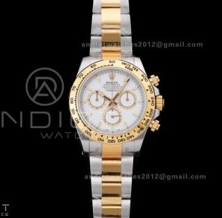 Daytona 126503 Gain Weight VSF 1:1 Best Edition YG/SS White Dial Black On Oyster Bracelet DD4131