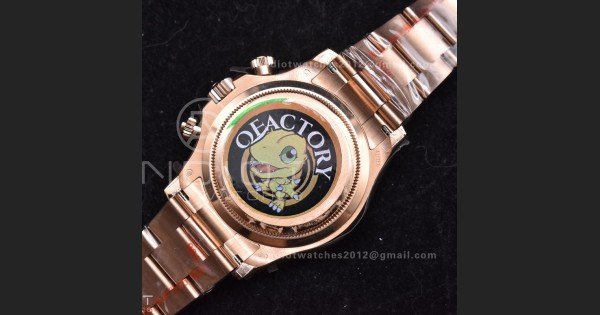 Daytona 126505 QF 1:1 Best Edition Black/RG Diamonds Dial on RG Braclet SH4131 V5