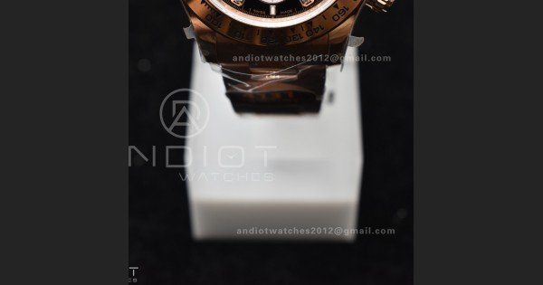 Daytona 126505 QF 1:1 Best Edition Black/RG Diamonds Dial on RG Braclet SH4131 V5