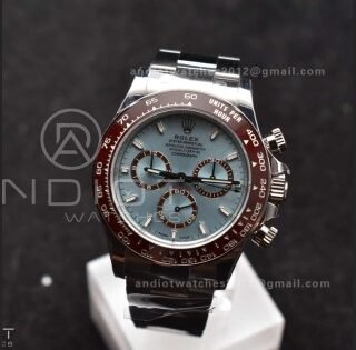 Daytona 126506 904L SS VSF 1:1 Best Edition Ice Blue Dial Sticks Markers on 904L SS Bracelet Super Clone Asian DD4131