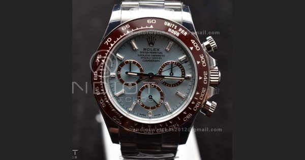 Daytona 126506 904L SS VSF 1:1 Best Edition Ice Blue Dial Sticks Markers on 904L SS Bracelet Super Clone Asian DD4131