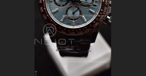 Daytona 126506 904L SS VSF 1:1 Best Edition Ice Blue Dial Sticks Markers on 904L SS Bracelet Super Clone Asian DD4131