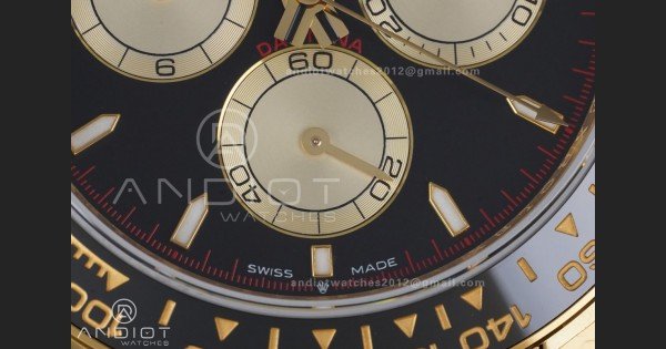 Daytona 126518 QF 1:1 Best Edition Black/YG Dial on Oysterflex Strap QF4131 V10 (Gain Weight)