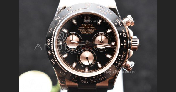 Daytona RG TWF Black Ceramic Bezle Black Dial on Black Rubber Strap A7750