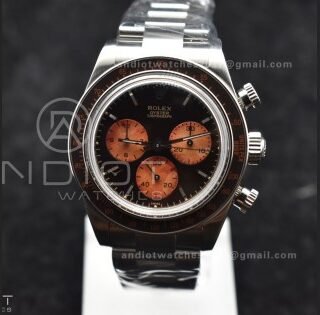 Daytona SS ADGF Best Edition Black/Orange Dial on SS Bracelet A7750