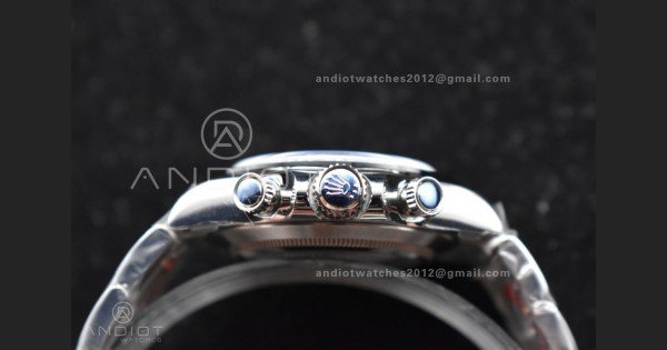 Daytona SS TWF Black Ceramic Bezel Black Dial on SS Bracelet A7750