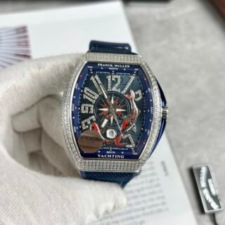 Franck Muller Vanguard V45 Replica Watch Dial Blue ABF Factory 45mm - Đồng Hồ Replica 1:1