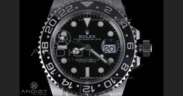 GMT Master II 116710 LN 904L SS ARF 1:1 Best Edition on Oyster Bracelet SH3285 V2