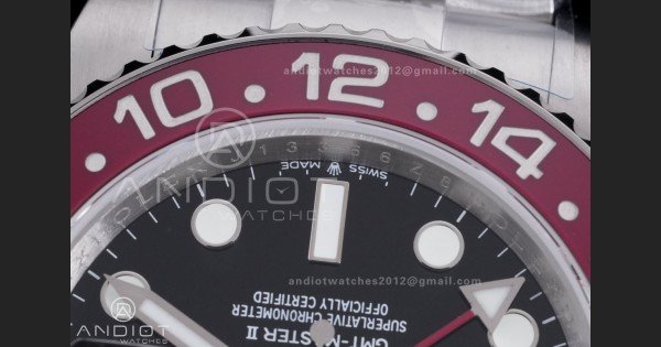 GMT-Master II 126710 BLRO Blue/Red V3 904L SS QF 1:1 Pepsi Best Edition Black Dial On Oyster Bracelet DD3285