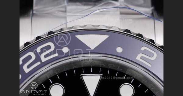 GMT-Master II 126710 BLRO Blue/Red V3 904L SS QF 1:1 Pepsi Best Edition Black Dial On Oyster Bracelet DD3285