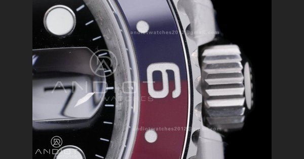 GMT-Master II 126710 BLRO Blue/Red V3 904L SS QF 1:1 Pepsi Best Edition Black Dial On Oyster Bracelet DD3285
