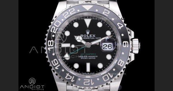 GMT-Master II 126710 GRNR Black/Gray Ceramic VSF Best Edition Bruce Wayne on Jubilee Bracelet DD3285 V3