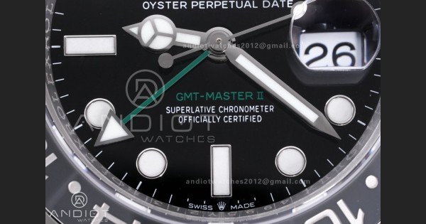 GMT-Master II 126710 GRNR Black/Gray Ceramic VSF Best Edition Bruce Wayne on Jubilee Bracelet DD3285 V3