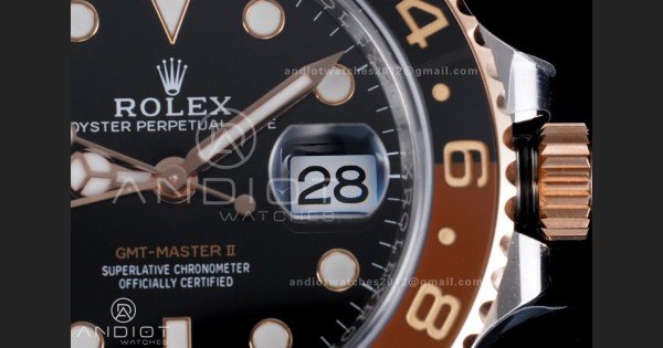 GMT Master II 126711 CHNR 904L SS ARF 1:1 Root Beer Best Edition on SS/RG Bracelet New SH3285 V2 (Gain Weight)