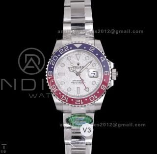 GMT Master II 126719 BLRO 904L SS ARF Pepsi 1:1 Best Edition Meteorite On Oyster Bracelet New SH3285