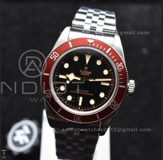 Heritage Black Bay Red Bezel ZF 1:1 Best Edition on SS Jubilee Bracelet A2824