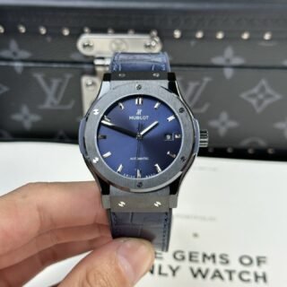 Hublot Classic Fusion Replica Watch Ceramic Refined Blue Dial 42mm - Đồng Hồ Replica 1:1